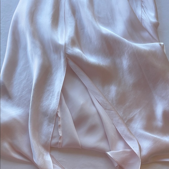 Vintage Y2K Princess Slip Dress Long Maxi Gown Blush Pink Renaissance Girly 90 L - Picture 16 of 17